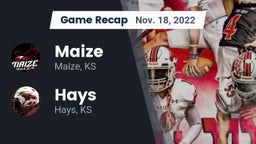Recap: Maize  vs. Hays  2022