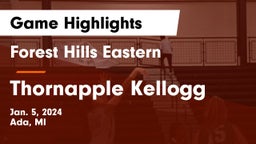 Forest Hills Eastern  vs Thornapple Kellogg  Game Highlights - Jan. 5, 2024