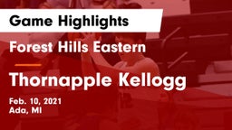 Forest Hills Eastern  vs Thornapple Kellogg  Game Highlights - Feb. 10, 2021