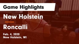 New Holstein  vs Roncalli  Game Highlights - Feb. 4, 2020