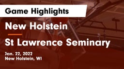 New Holstein  vs St Lawrence Seminary Game Highlights - Jan. 22, 2022