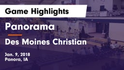 Panorama  vs Des Moines Christian  Game Highlights - Jan. 9, 2018