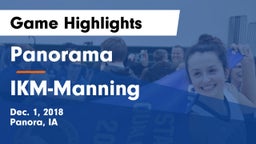 Panorama  vs IKM-Manning  Game Highlights - Dec. 1, 2018