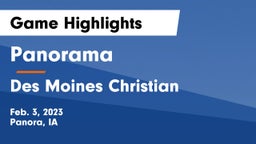 Panorama  vs Des Moines Christian  Game Highlights - Feb. 3, 2023