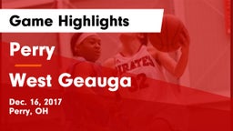 Perry  vs West Geauga  Game Highlights - Dec. 16, 2017