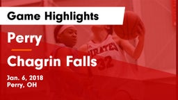 Perry  vs Chagrin Falls  Game Highlights - Jan. 6, 2018