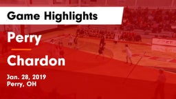 Perry  vs Chardon  Game Highlights - Jan. 28, 2019