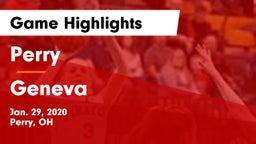 Perry  vs Geneva  Game Highlights - Jan. 29, 2020