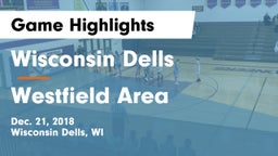 Wisconsin Dells  vs Westfield Area Game Highlights - Dec. 21, 2018