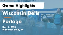 Wisconsin Dells  vs Portage  Game Highlights - Dec. 7, 2020