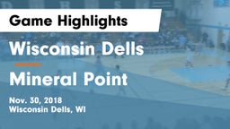 Wisconsin Dells  vs Mineral Point  Game Highlights - Nov. 30, 2018