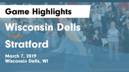 Wisconsin Dells  vs Stratford  Game Highlights - March 7, 2019