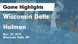 Wisconsin Dells  vs Holmen  Game Highlights - Nov. 29, 2019
