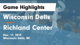 Wisconsin Dells  vs Richland Center  Game Highlights - Dec. 17, 2019