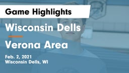 Wisconsin Dells  vs Verona Area  Game Highlights - Feb. 2, 2021