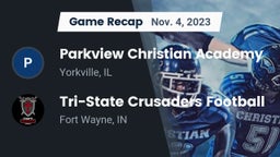 Recap: Parkview Christian Academy  vs. Tri-State Crusaders Football 2023