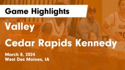 Valley  vs Cedar Rapids Kennedy Game Highlights - March 8, 2024