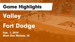 Valley  vs Fort Dodge  Game Highlights - Feb. 1, 2019