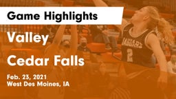 Valley  vs Cedar Falls  Game Highlights - Feb. 23, 2021