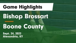 Bishop Brossart  vs Boone County Game Highlights - Sept. 24, 2022