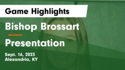 Bishop Brossart  vs Presentation Game Highlights - Sept. 16, 2023