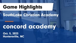 SouthLake Christian Academy vs concord academy Game Highlights - Oct. 5, 2023