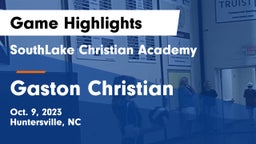 SouthLake Christian Academy vs Gaston Christian  Game Highlights - Oct. 9, 2023