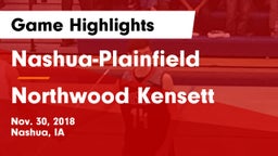 Nashua-Plainfield  vs Northwood Kensett Game Highlights - Nov. 30, 2018