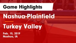 Nashua-Plainfield  vs Turkey Valley Game Highlights - Feb. 15, 2019