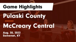 Pulaski County  vs McCreary Central  Game Highlights - Aug. 30, 2022