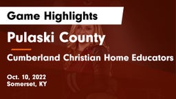 Pulaski County  vs Cumberland Christian Home Educators  Game Highlights - Oct. 10, 2022