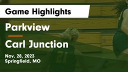Parkview  vs Carl Junction  Game Highlights - Nov. 28, 2023