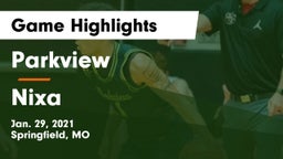 Parkview  vs Nixa  Game Highlights - Jan. 29, 2021