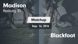 Matchup: Madison  vs. Blackfoot  2016