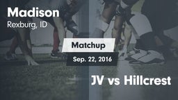 Matchup: Madison  vs. JV vs Hillcrest 2016