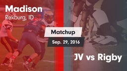 Matchup: Madison  vs. JV vs Rigby 2016