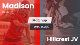 Matchup: Madison  vs. Hillcrest JV 2017