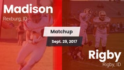 Matchup: Madison  vs. Rigby  2017