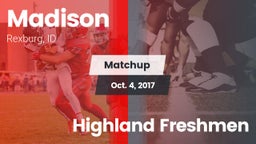 Matchup: Madison  vs. Highland Freshmen 2017