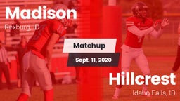Matchup: Madison  vs. Hillcrest  2020