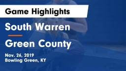South Warren  vs Green County  Game Highlights - Nov. 26, 2019