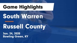 South Warren  vs Russell County  Game Highlights - Jan. 24, 2020