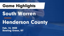 South Warren  vs Henderson County  Game Highlights - Feb. 14, 2020