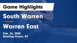 South Warren  vs Warren East  Game Highlights - Feb. 26, 2020