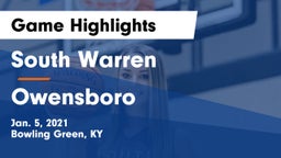 South Warren  vs Owensboro  Game Highlights - Jan. 5, 2021