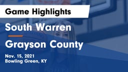 South Warren  vs Grayson County  Game Highlights - Nov. 15, 2021