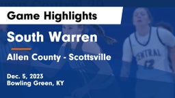 South Warren  vs Allen County - Scottsville  Game Highlights - Dec. 5, 2023