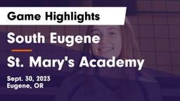 South Eugene  vs St. Mary's Academy  Game Highlights - Sept. 30, 2023