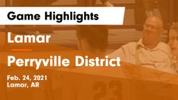 Lamar  vs Perryville District Game Highlights - Feb. 24, 2021