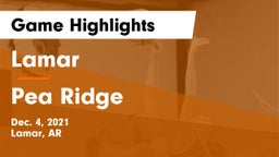 Lamar  vs Pea Ridge  Game Highlights - Dec. 4, 2021